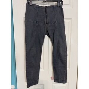 Praire‎ Underground Jeans Zip Front Black Size Small